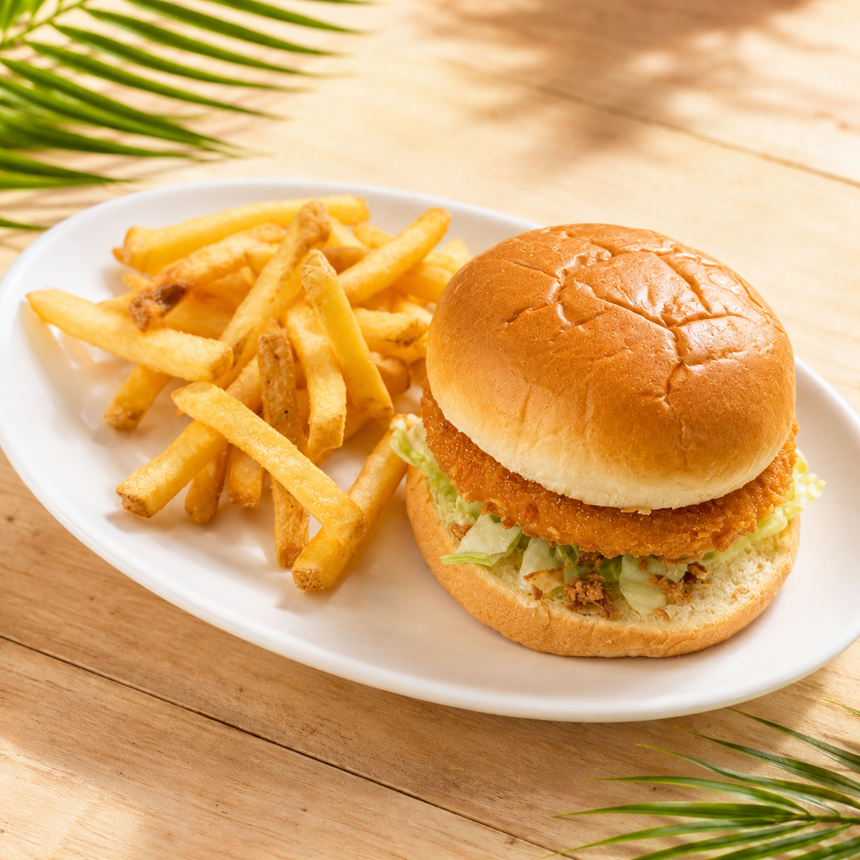 Hamburguesa de Pollo (Crunchy Chicken)