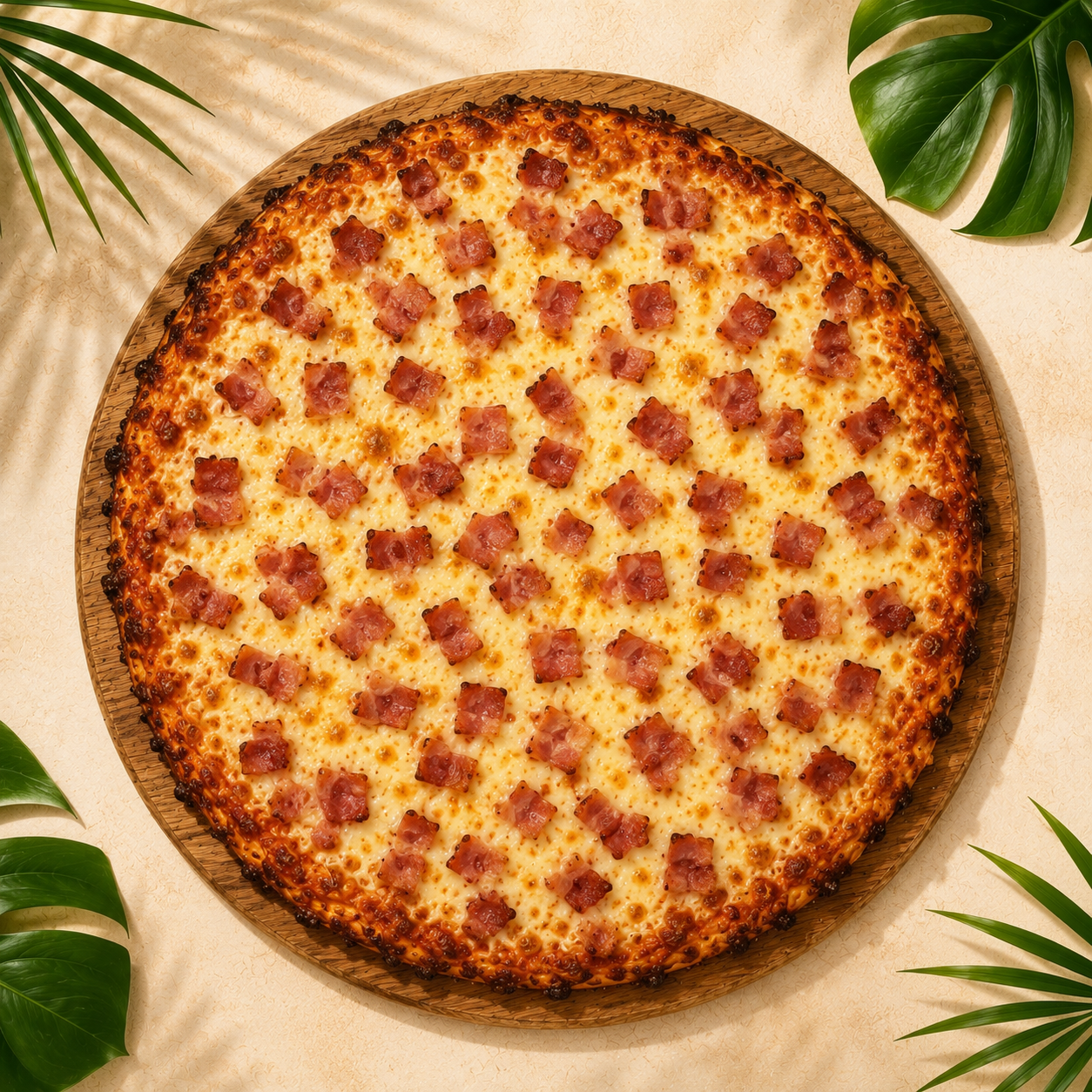Pizza de Bacon